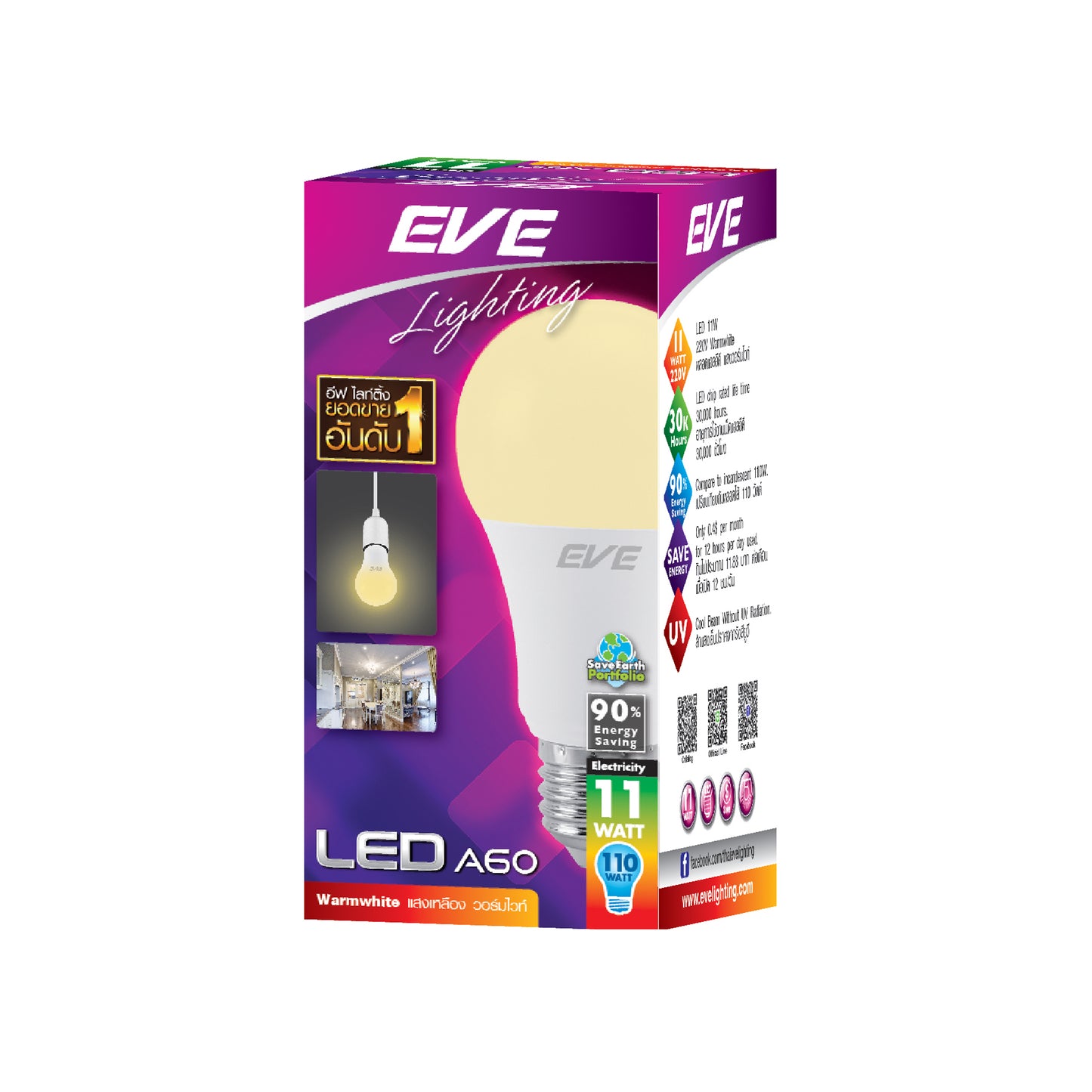 หลอดไฟ EVE LED Bulb E27
