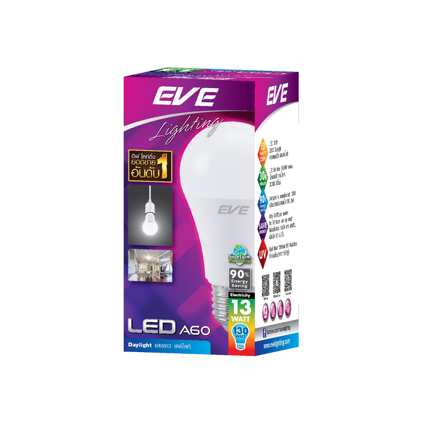 หลอดไฟ EVE LED Bulb E27
