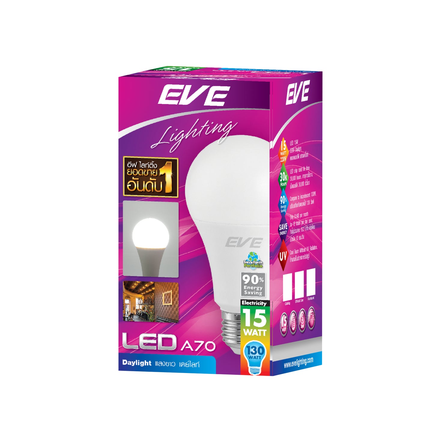 หลอดไฟ EVE LED Bulb E27