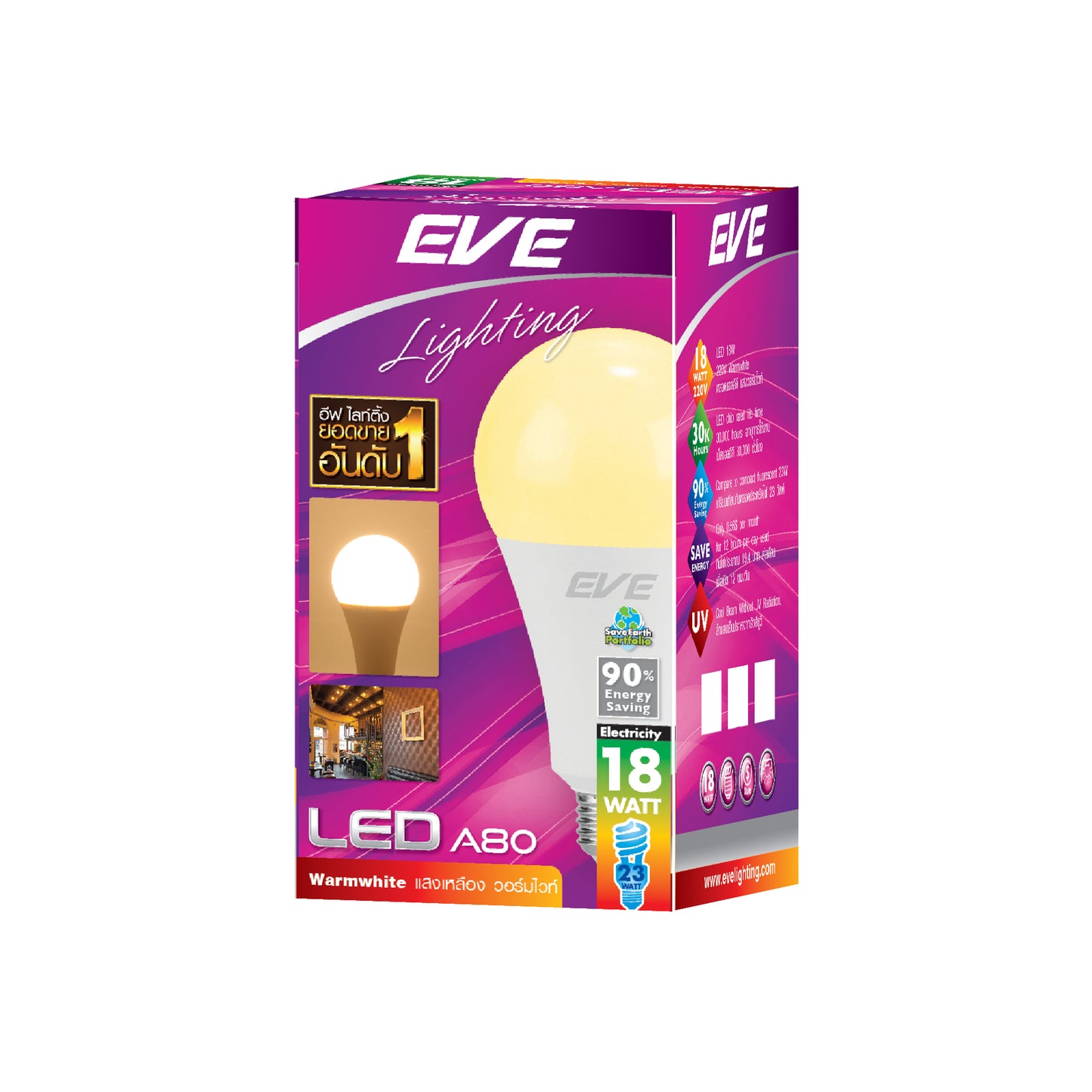 หลอดไฟ EVE LED Bulb E27