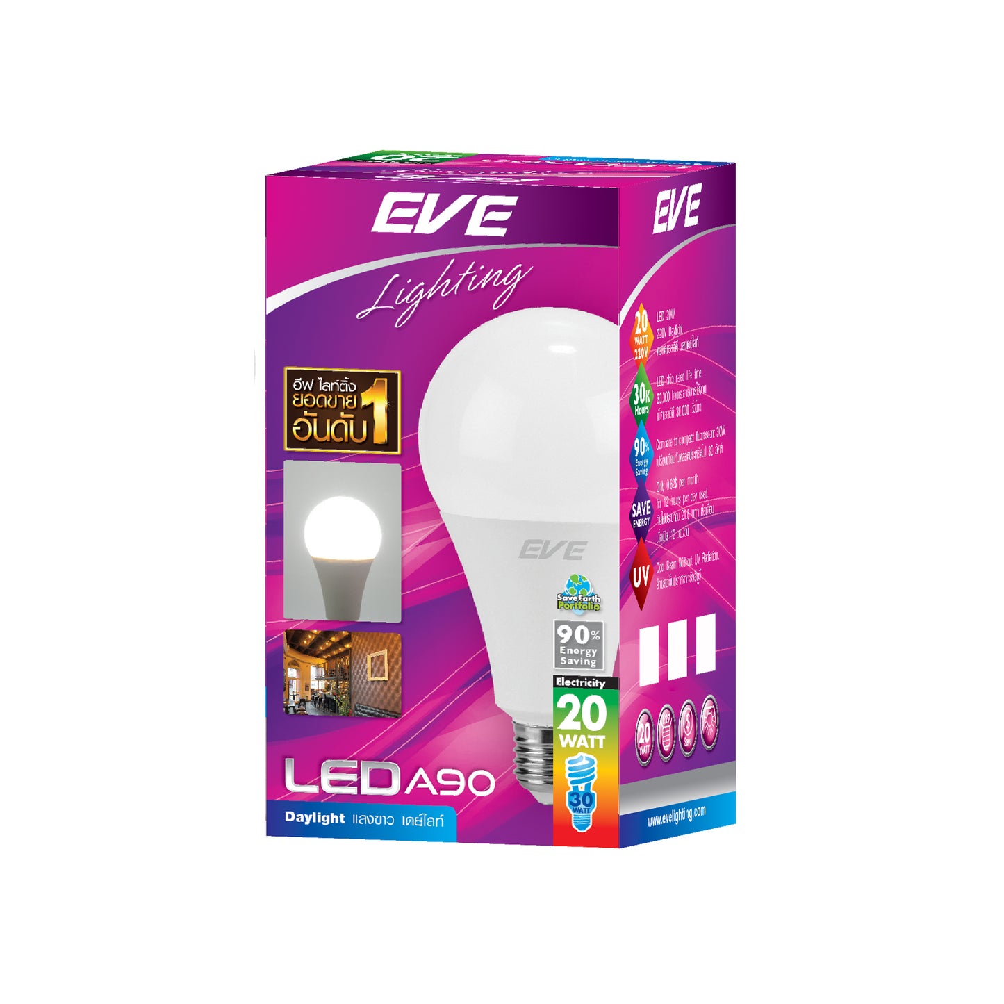 หลอดไฟ EVE LED Bulb E27