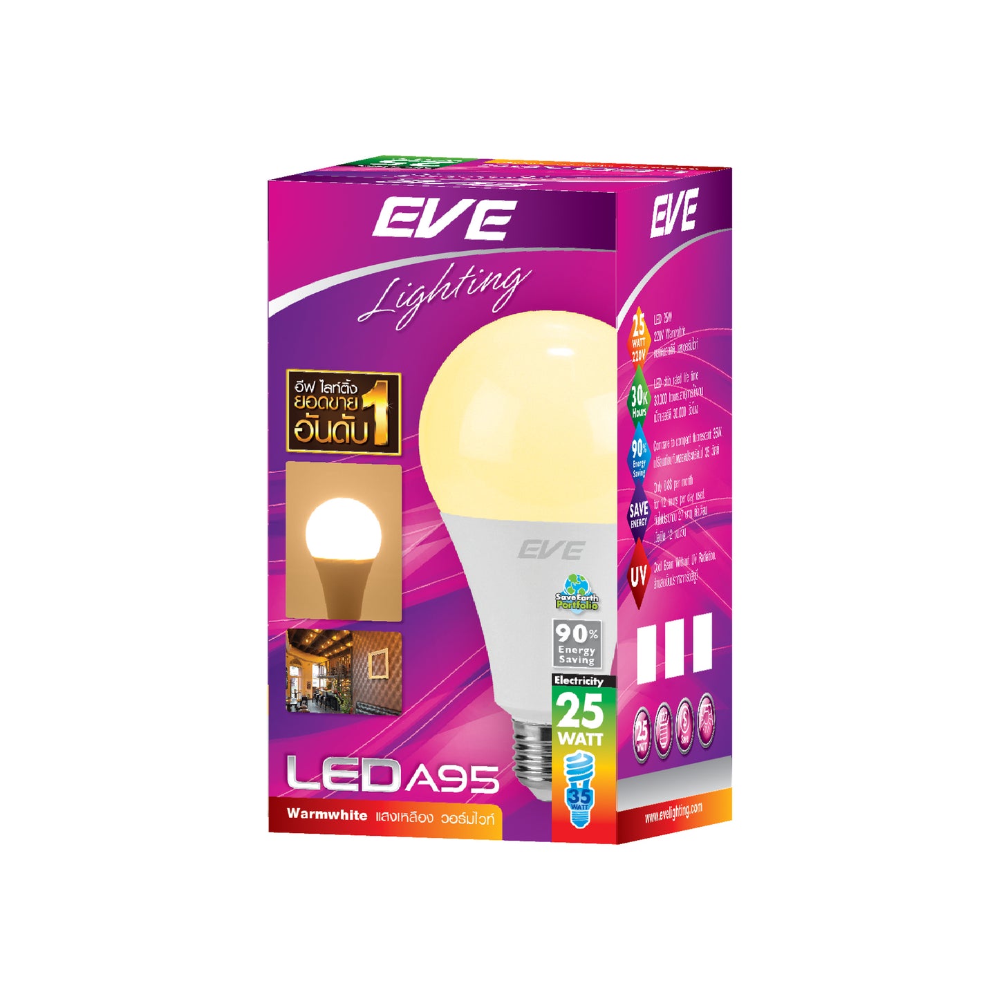 หลอดไฟ EVE LED Bulb E27