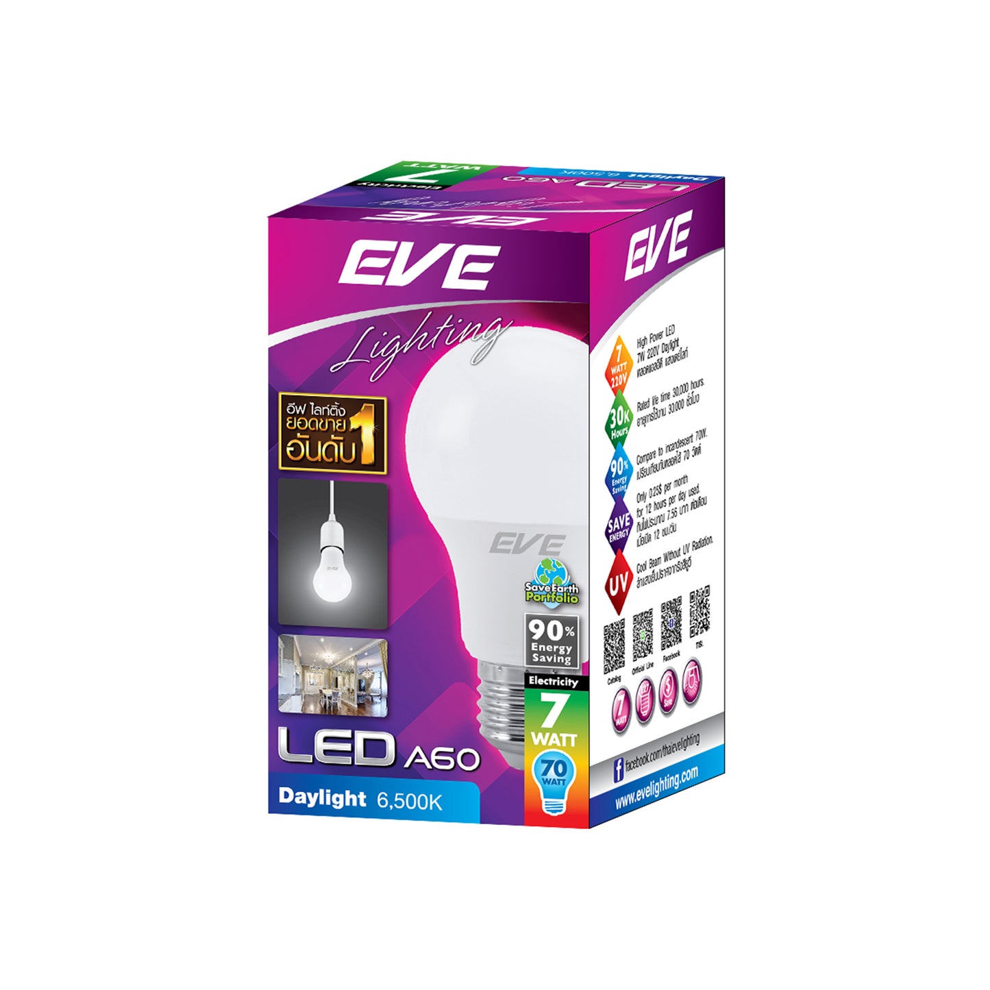 หลอดไฟ EVE LED Bulb E27