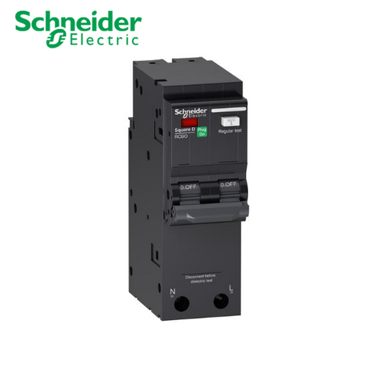 เซอร์กิตเบรกเกอร์ Schneider Electric Square D QOvs RCBO 2P